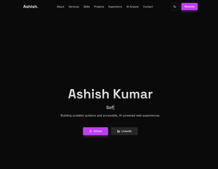 3D AI-Powered Portfolio